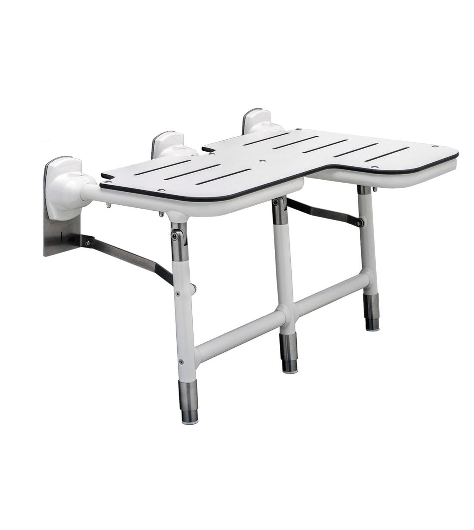 Bariatric Folding Shower Seat with Legs - B918116R / L