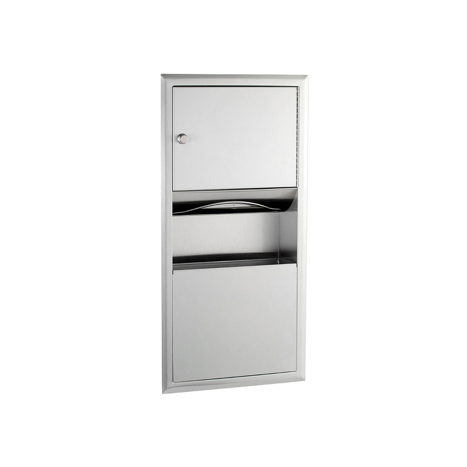 Classic Series Recessed Paper Towel & Waste Bin 7.6L - B369