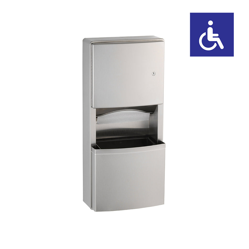 Contura® Series Recessed Paper Towel & Waste Bin 9.8L - B4369