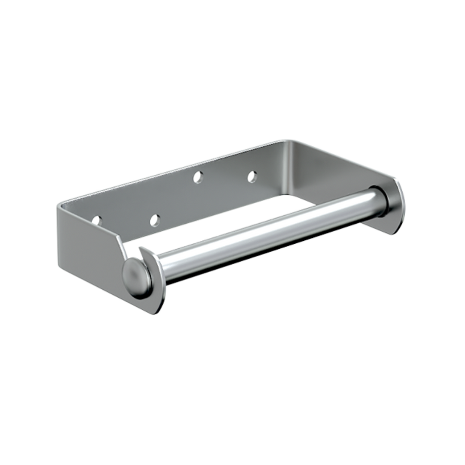 Single Toilet Roll Holder in Satin Stainless Steel - 113_TRH_SS