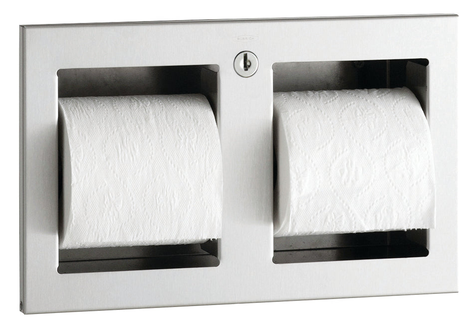 Trimline Series Recessed Double Toilet Tissue Dispenser - B35883
