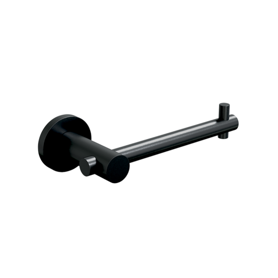 Single Toilet Roll Holder in Designer Black - 700_TRH_DESIGNER