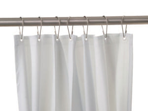 White Vinyl Shower Curtain - B204-2 / B204-3