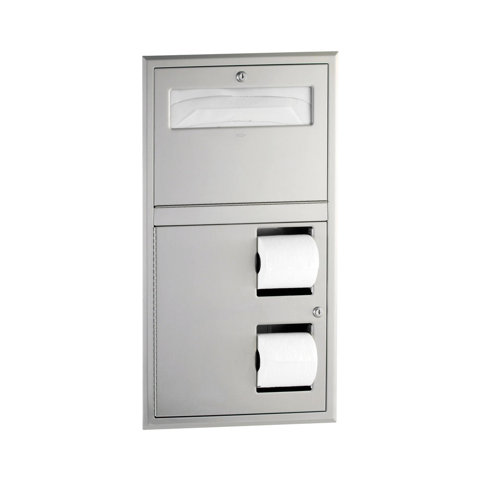 ClassicSeries Recessed Toilet Tissue and Seat Cover Dispenser - B3474