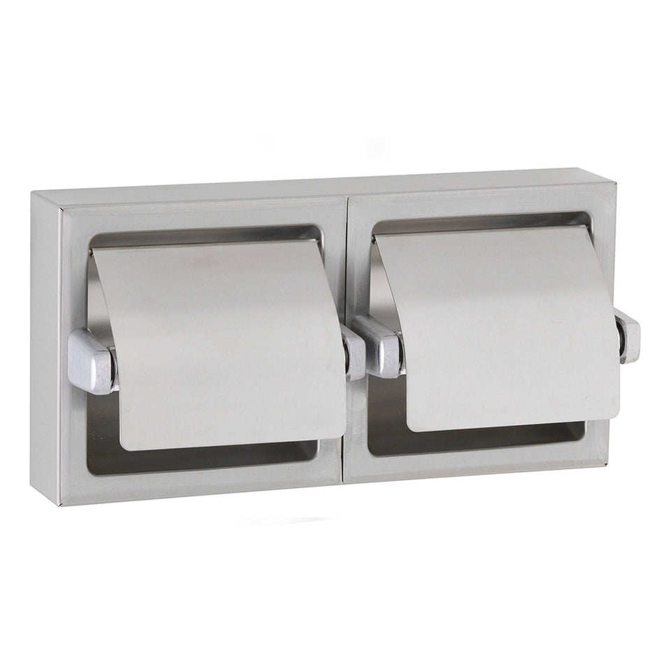 Double Toilet Roll Holder With Hood - B6999 / B69997