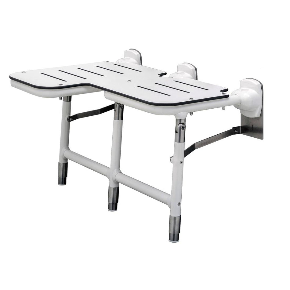 Bariatric Folding Shower Seat with Legs Right B918116R