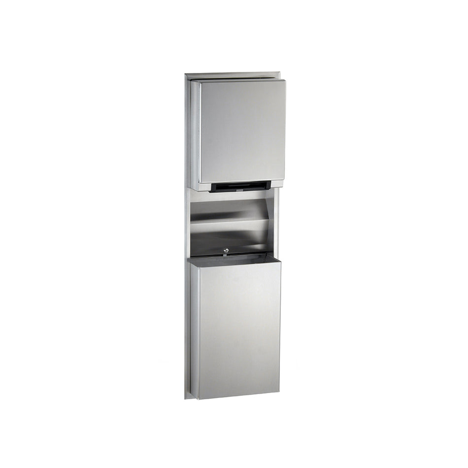 Recessed Convertible Automatic Roll Towel / Waste Bin - B3974 / 7
