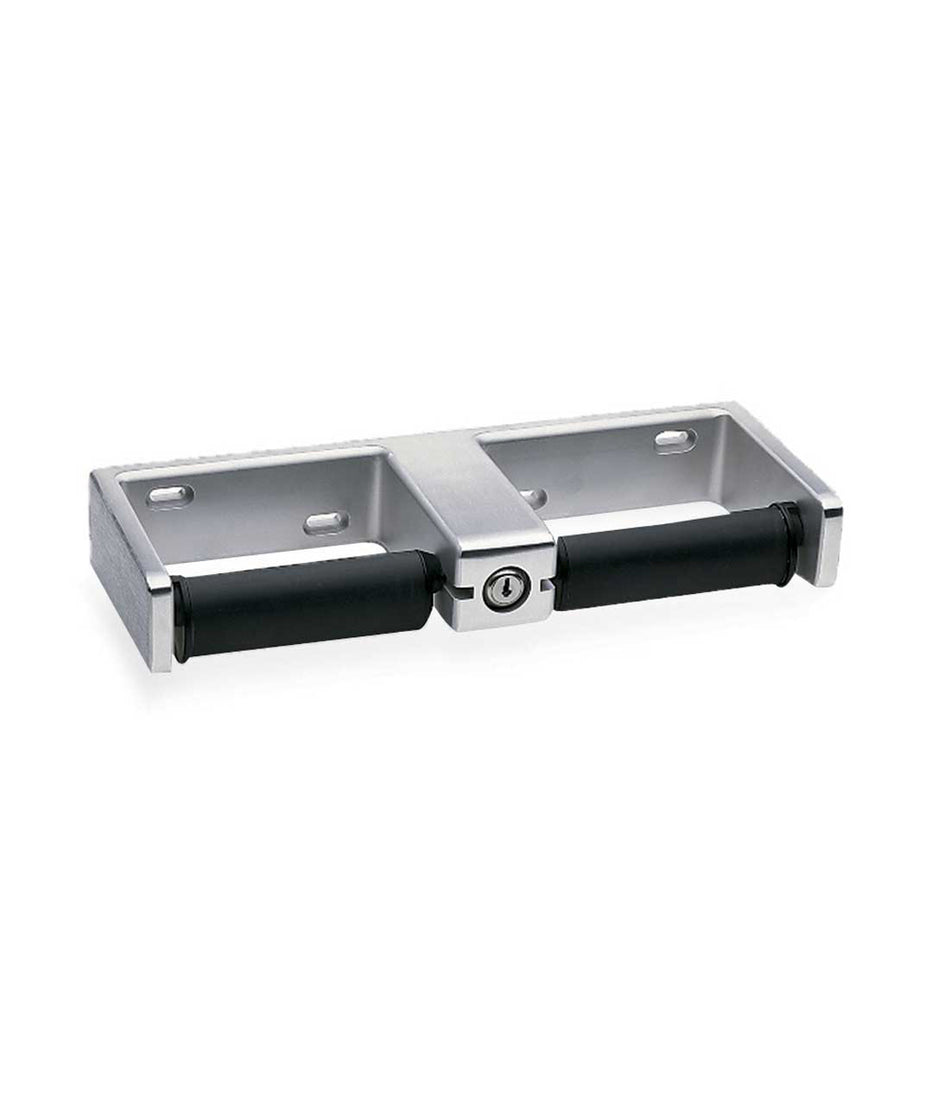 Double Toilet Roll Holder with Tumbler Lock - B27460