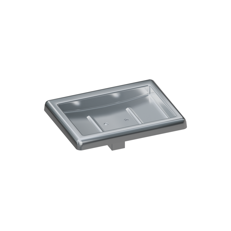 Soap Dish with Drain in Satin Stainless Steel (Flush Surface Mounted) - ML231S