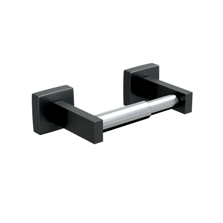 Single Toilet Roll Holder in Designer Black - ML255_DESIGNER