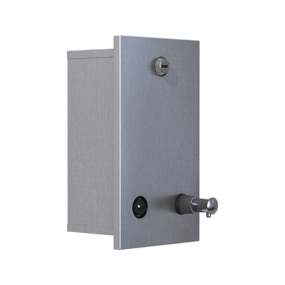 Recessed Vertical Soap Dispenser in Satin Stainless Steel - ML641AS