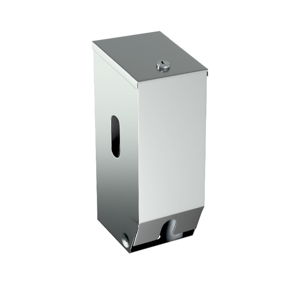 Double Toilet Roll Dispenser in Satin Stainless Steel - ML832SS