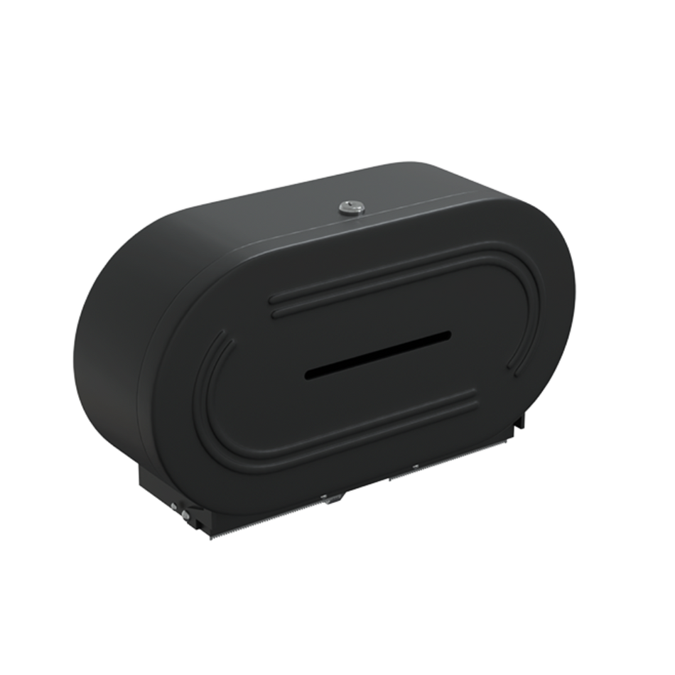 Double Jumbo Toilet Roll Dispenser in Designer Black - ML841DBL_DESIGNER