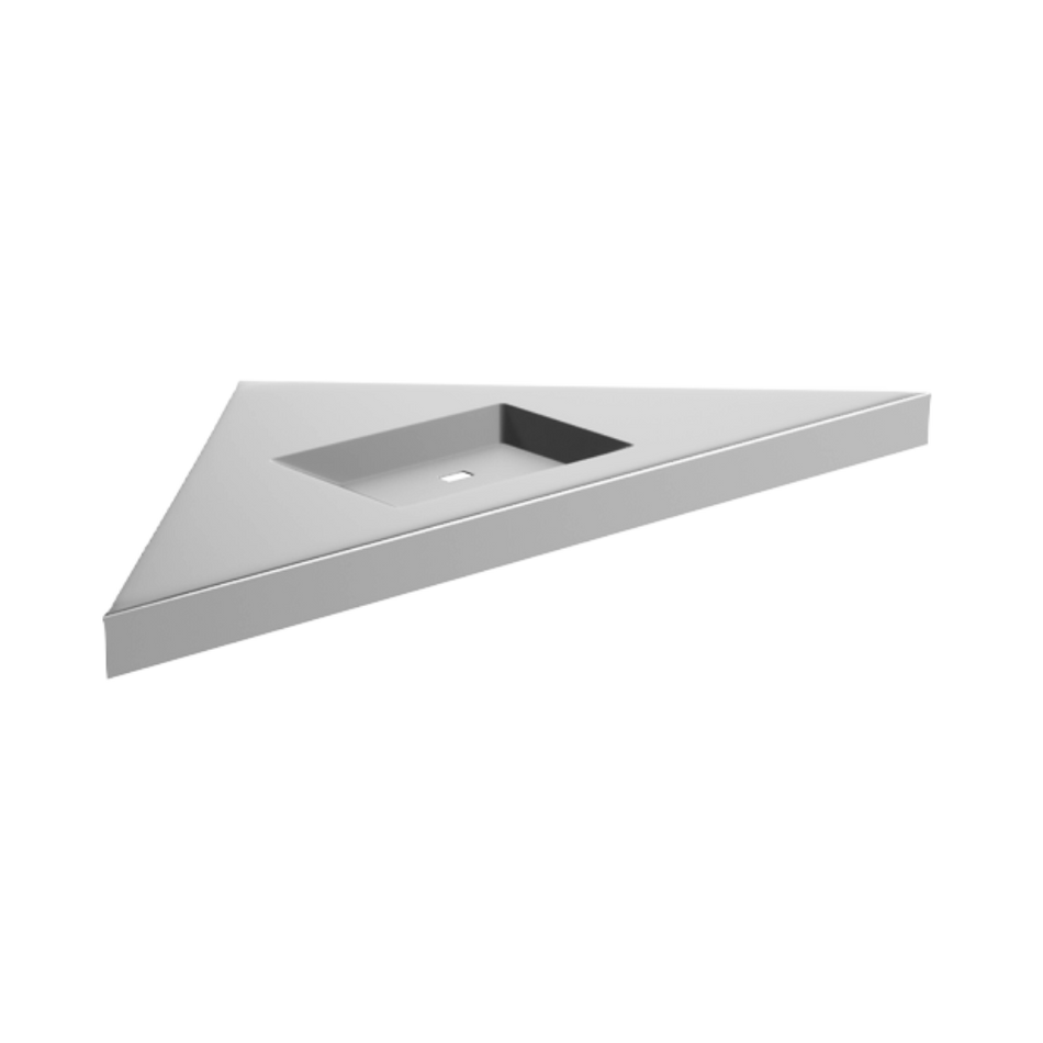Corner Soap & Shampoo Holder in Satin Stainless Steel - ML243