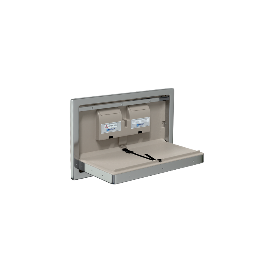 Recessed Horizontal Baby Change Station in Stainless Steel - ML_8200REC