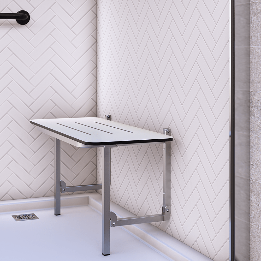 ML_995_CL folding shower seat in washroom