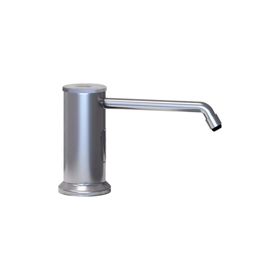 Bench Mounted Automatic Foam Soap Dispenser in Polished Stainless Steel - ML_BMFOAMDISP_SS