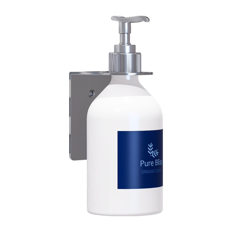 Single Soap Bottle Holder in Satin Stainless Steel - ML_SBH1_SS