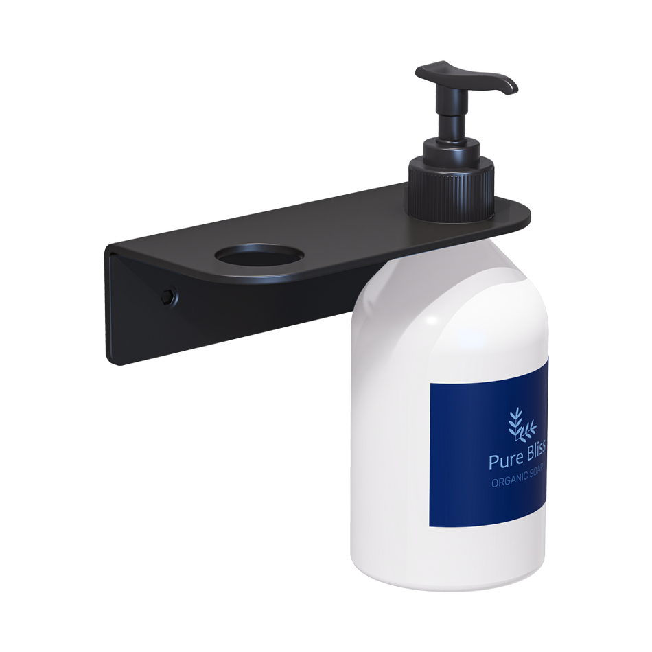 Double Soap Bottle Holder in Designer Black - ML_SBH2_DESIGNER