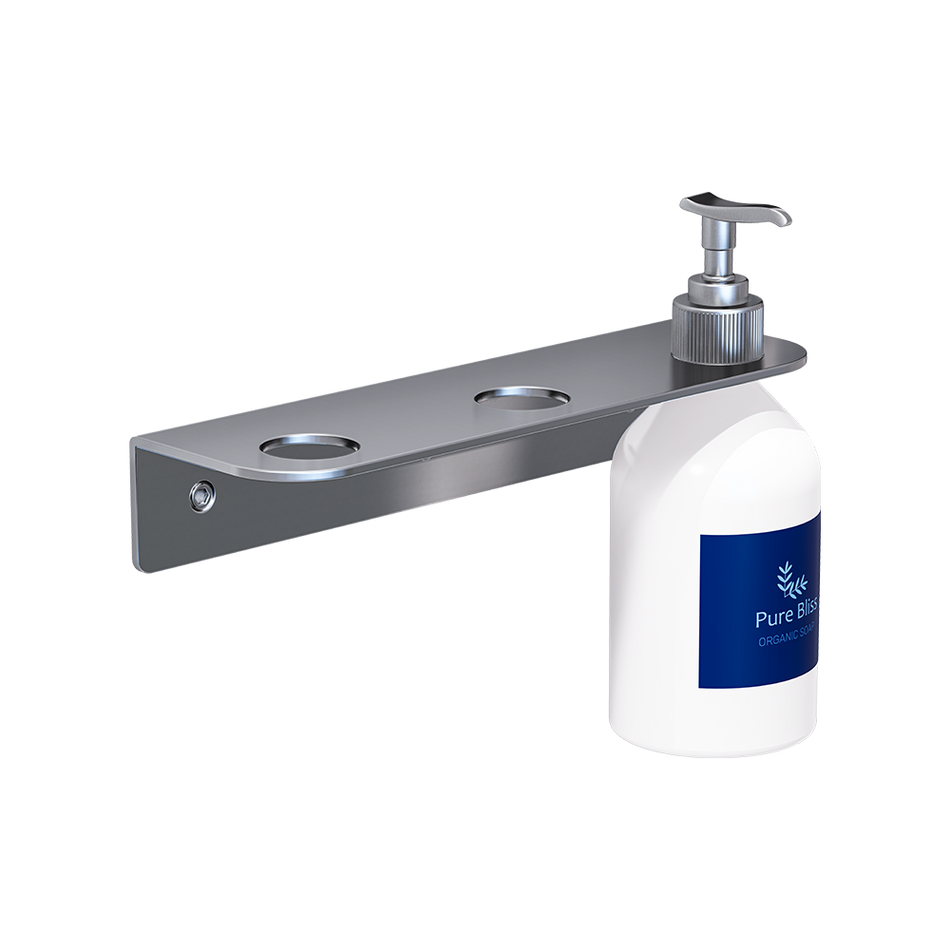 Triple Soap Bottle Holder in Satin Stainless Steel - ML_SBH3_SS