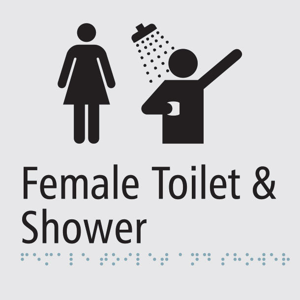 Female Toilet & Shower Sign - PG18