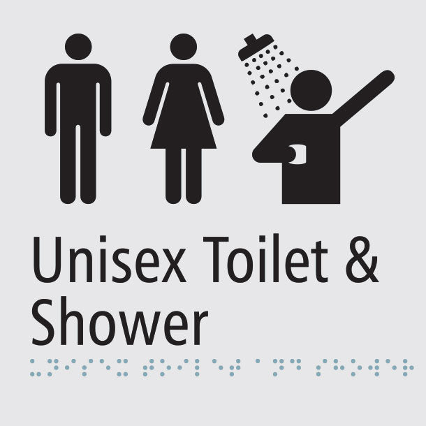 Unisex Toilet & Shower Sign - PG19
