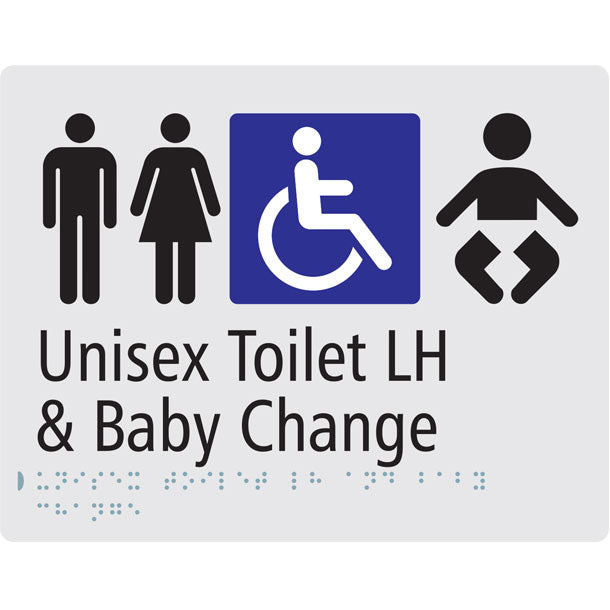 Unisex Toilet LH & Baby Change Sign - PG22