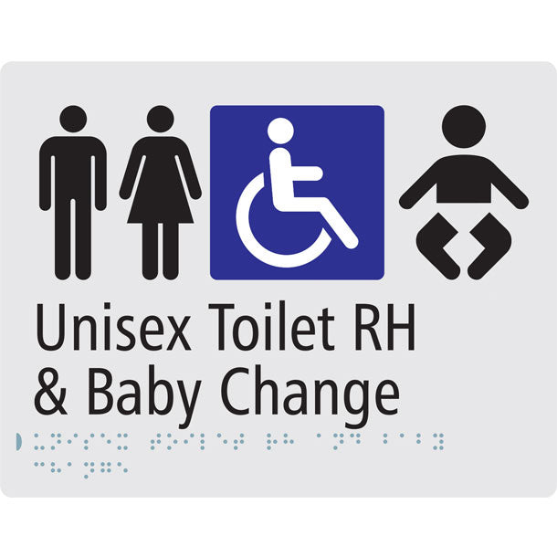 Unisex Toilet RH & Baby Change Sign - PG23