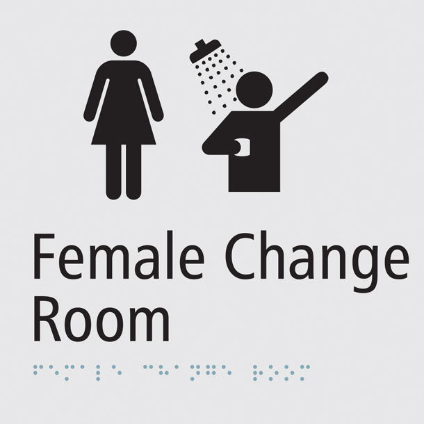 Female Change Room with Shower Sign - PG31