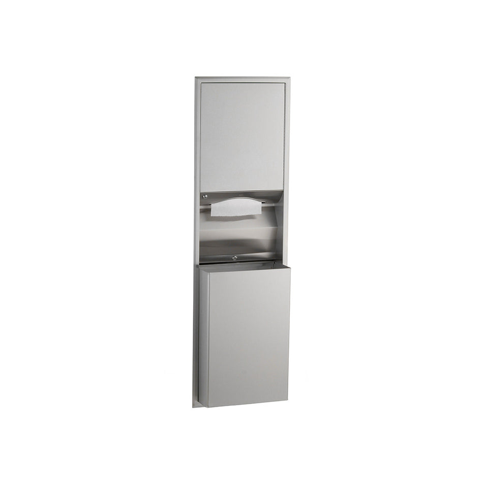 Recessed Convertible Paper Towel Dispenser / Waste Bin – B3947