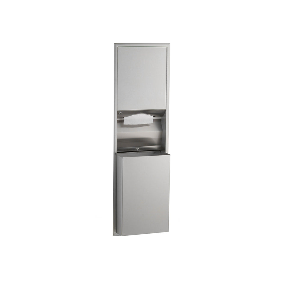 Surface-Mounted Convertible Paper Towel Dispenser / Waste Bin - 45.5 Litres - B3949