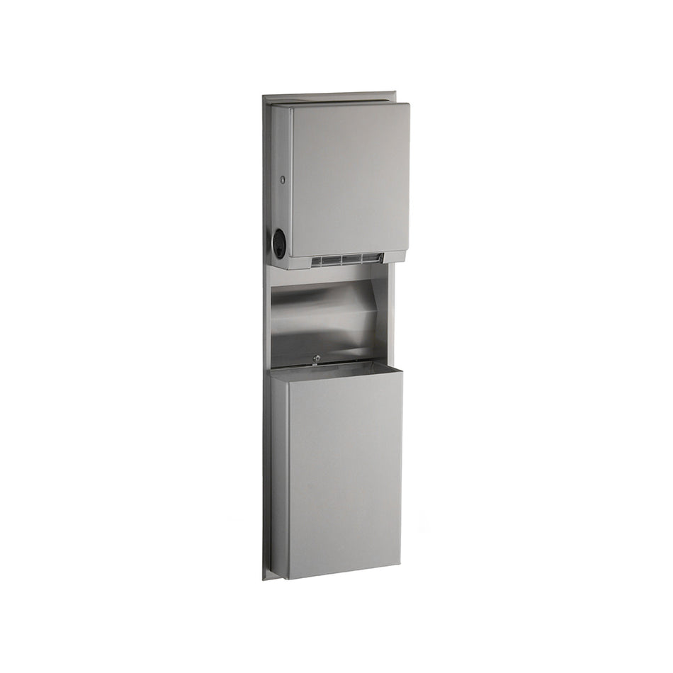 Surface-Mounted Convertible Paper Towel Dispenser / Waste Bin - 45.5 Litres - B39619